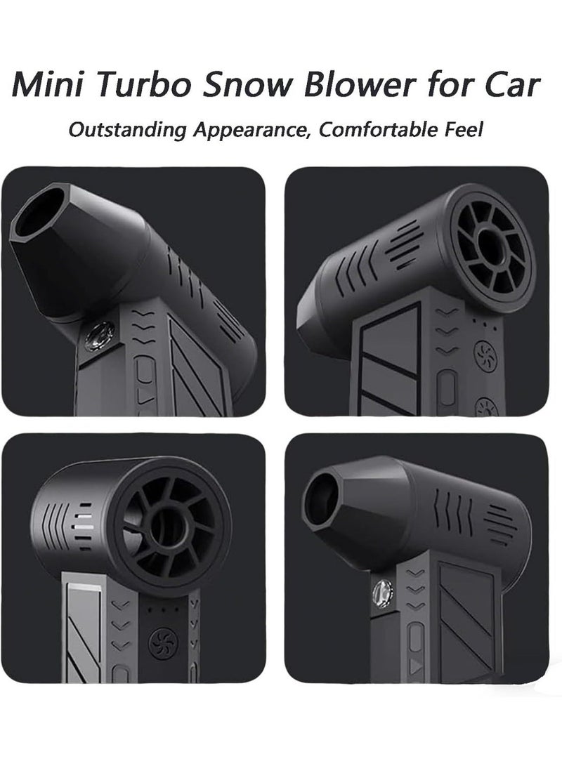 KVLA Cordless Handheld Powerful Blower, Electronic Air Blower, Cordless Leaf Blower, Air Blower Jet Fan LED Turbo Blower Turbo Violent Brushless Fan Outdoor Portable Mini Handheld Dryer - Image 3